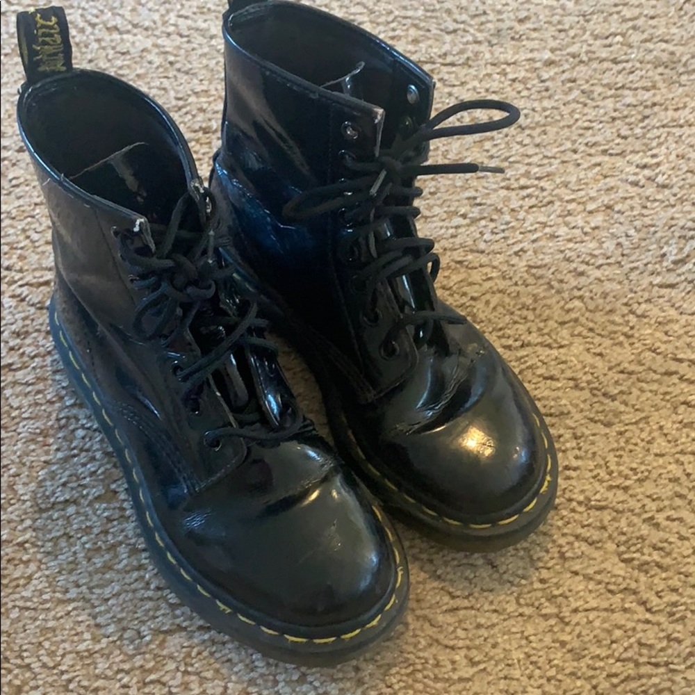 Dr Marten 1460 Patent Combat Boot - Picture 5 of 8